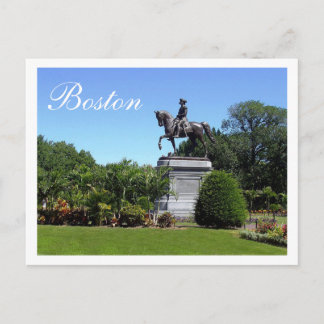 Postal Boston Gardens, Boston Massachusetts Post Card