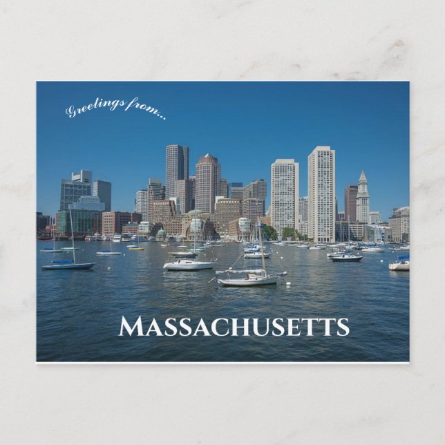 Postal Boston Harbour Massachusetts (Anverso)