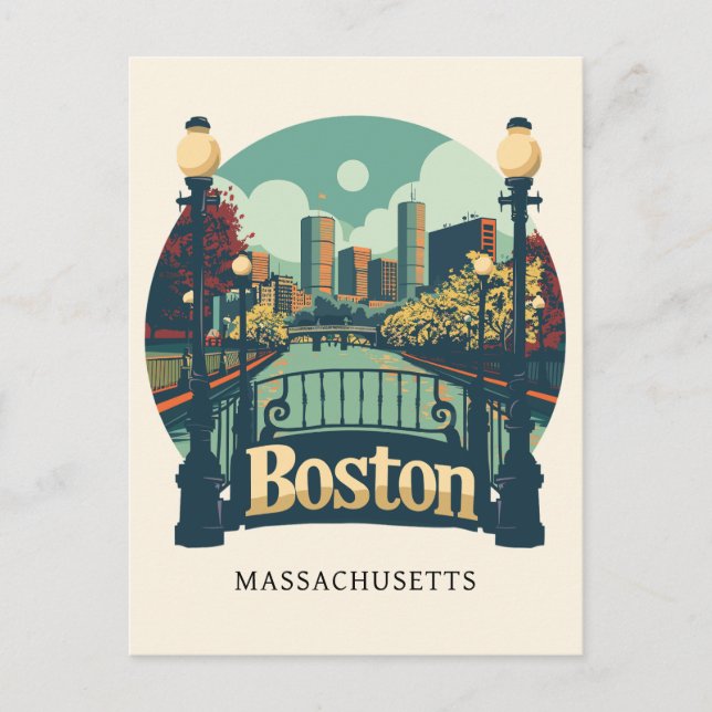 Postal Boston Massachusetts (Anverso)