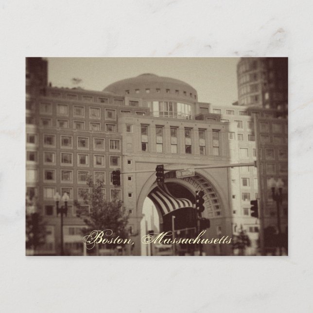 Postal Boston, Massachusetts (Anverso)