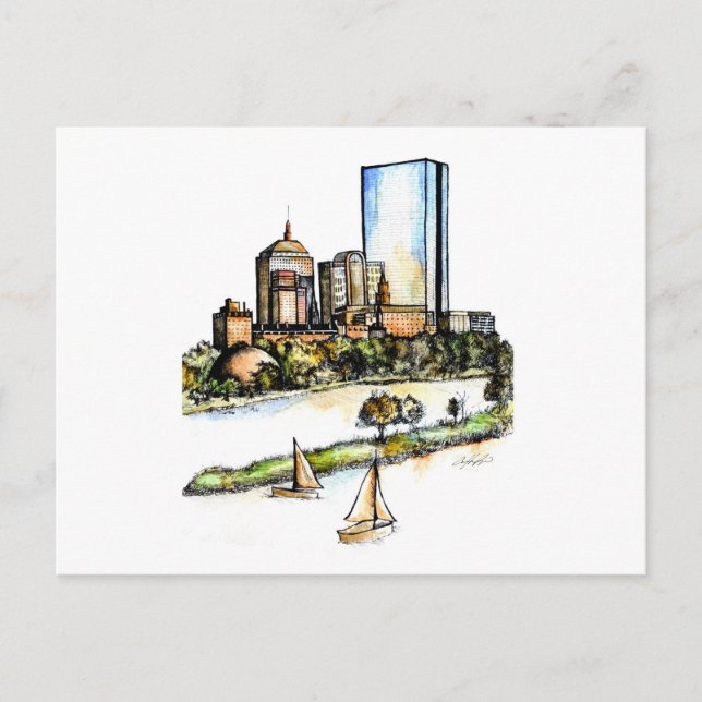 Postal Boston, Massachusetts (Anverso)