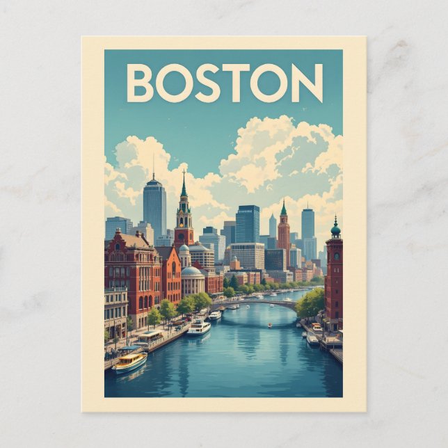 Postal Boston Massachusetts (Anverso)