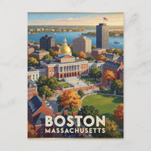 Postal Boston Massachusetts Beacon Hill