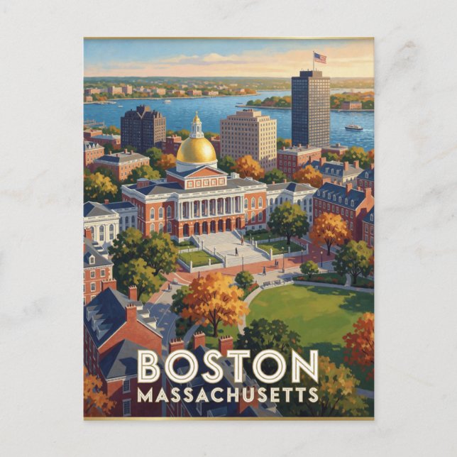 Postal Boston Massachusetts Beacon Hill (Anverso)
