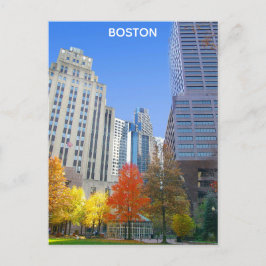 Postal Boston Massachusetts City Skyline Travel Photo