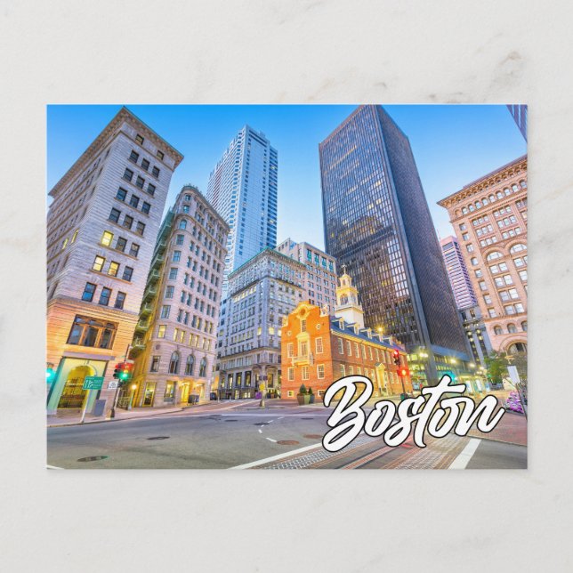 Postal Boston, Massachusetts, Estados Unidos (Anverso)