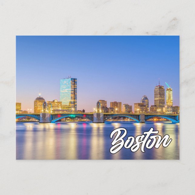 Postal Boston, Massachusetts, Estados Unidos (Anverso)
