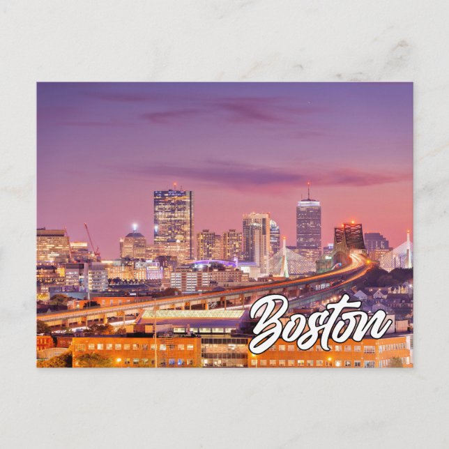 Postal Boston, Massachusetts, Estados Unidos (Anverso)