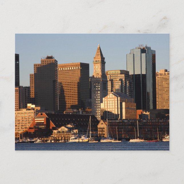 Postal Boston, Massachusetts Skyline 5 (Anverso)
