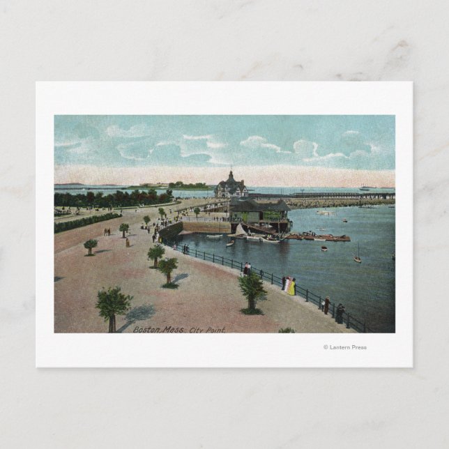 Postal Boston, MassachusettsVista general de la ciudad (Anverso)