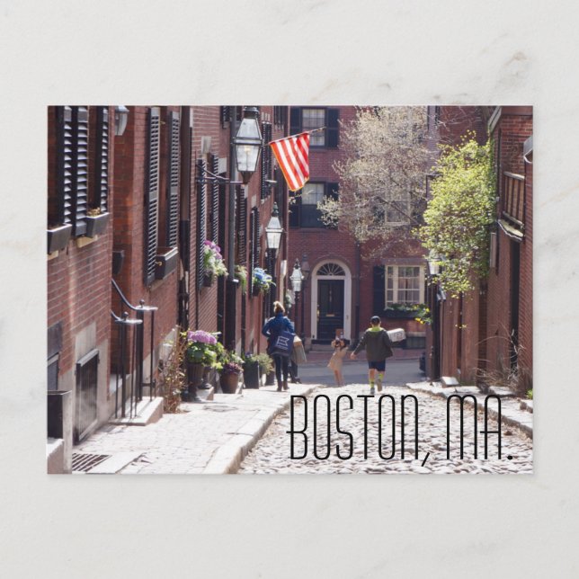Postal Boston Postcard, fotógrafo Brad Hines (Anverso)