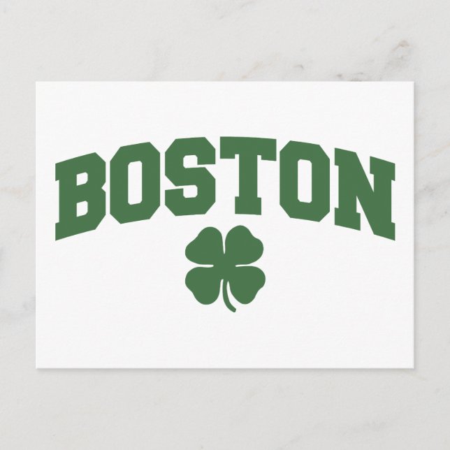 Postal Boston (Shamrock irlandés) (Anverso)