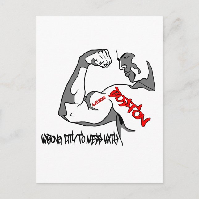 Postal Boston Strong Muscle (Anverso)