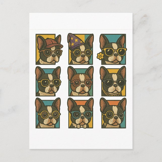 Postal Boston Terrier Trendsetters (Anverso)
