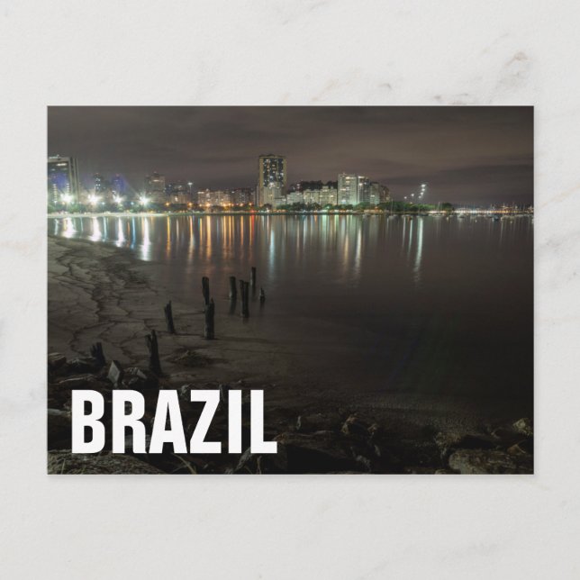 Postal Botafogo Bay Night (Anverso)