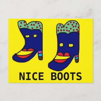 Postal Botas agradables