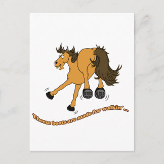 Postal Botas de caballo