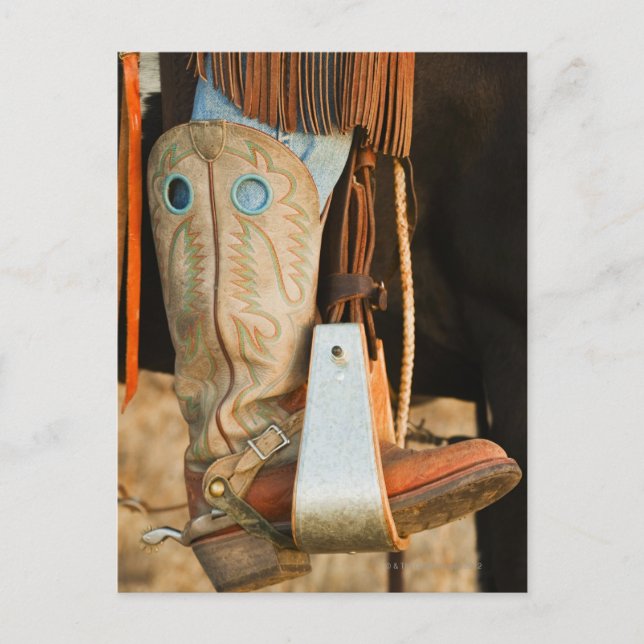 Postal Botas de vaca (Anverso)