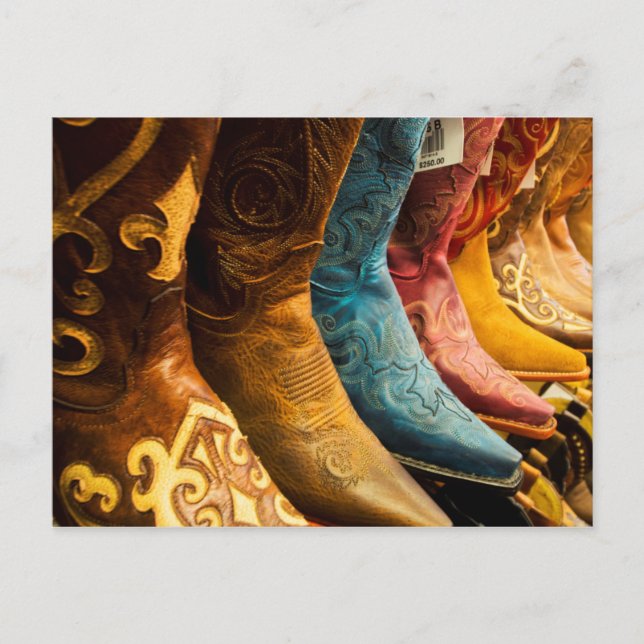 Postal Botas de vaquero a la venta, Arizona (Anverso)