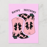 Botas Vaqueras Occidentales de Vaquera Rosa Cumple