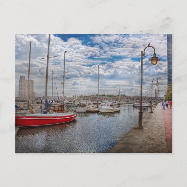 Postal Bote - Baltimore, MD - Un buen día en Baltimore (Anverso)