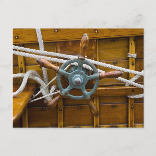 Postal Bote de madera antigua (Anverso)
