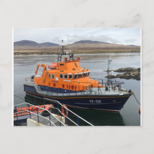 Postal Bote salvavidas en Port Askaig, Isla de Islay, Esc