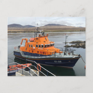 Postal Bote salvavidas en Port Askaig, Isla de Islay, Esc