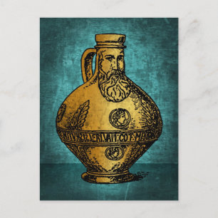 Postal Botella de bruja de Bellarmine
