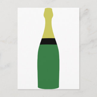 Postal botella de champán