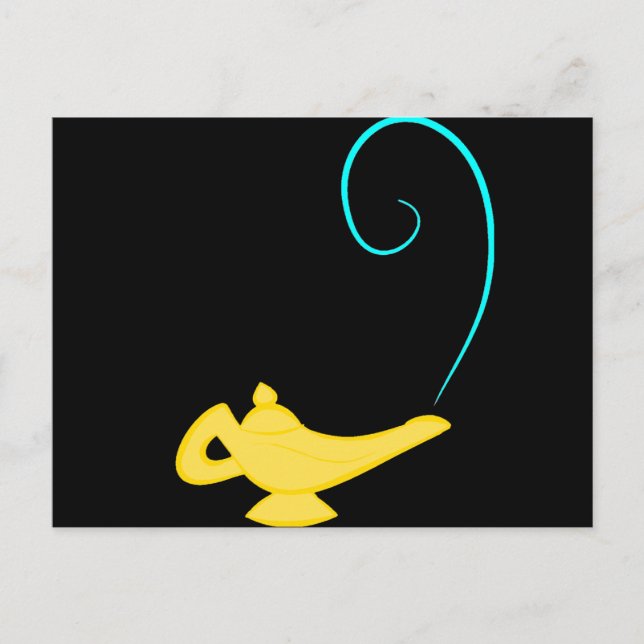 Postal Botella Genie (Anverso)
