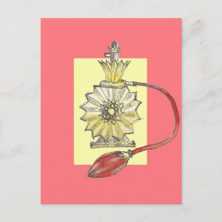 Postal Botella Perfume de los años 1920