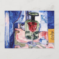 Botella verde de vida muerta por Hans Hofmann Post