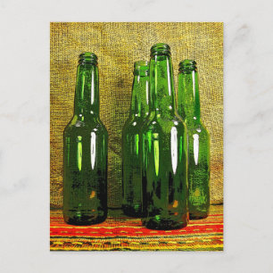 Postal Botellas de cerveza