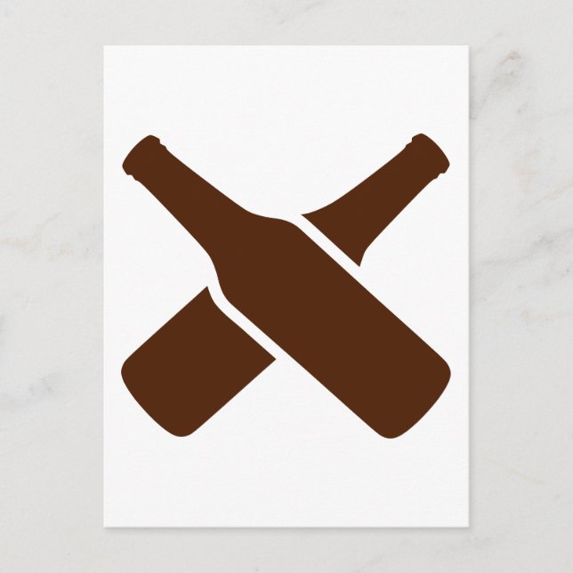 Postal Botellas de cerveza (Anverso)