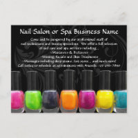 Botellas Nail Polaca coloridas, Salón Nail