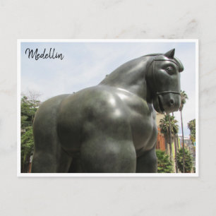 Postal botero de caballo
