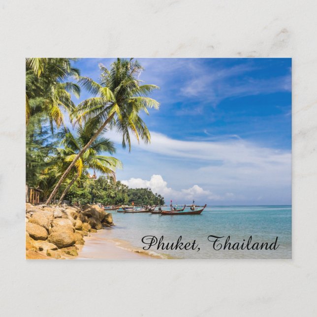 Postal Botes amarrados en el extremo sur de la playa de B (Anverso)