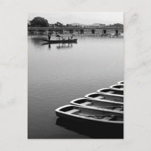 Postal Botes de fila: Arashiyama, Kioto, Japón