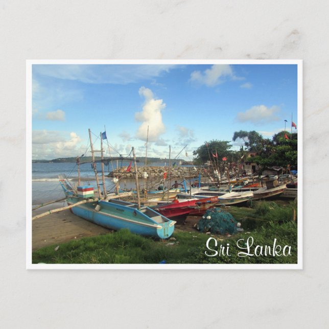 Postal botes de fortaleza de galle (Anverso)