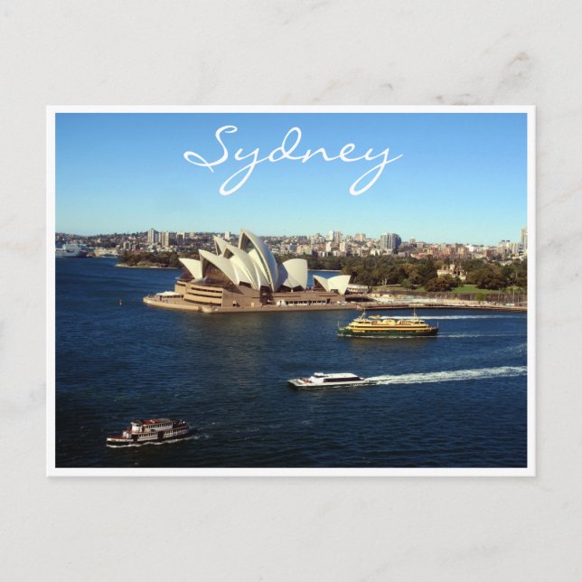Postal botes de ópera de sydney (Anverso)