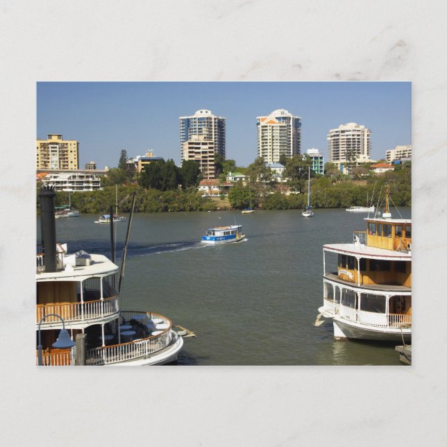 Postal Botes de Vapor, Río Brisbane, Brisbane, (Anverso)