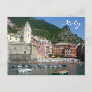 Postal botes de vernazza italy