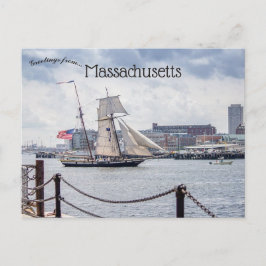 Postal Botes en Boston Harbour Massachusetts
