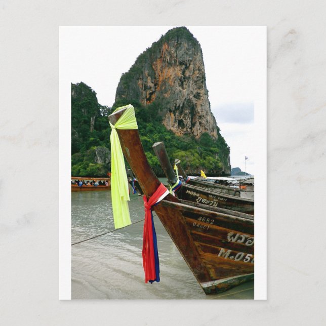 Postal Botes tailandeses (Anverso)