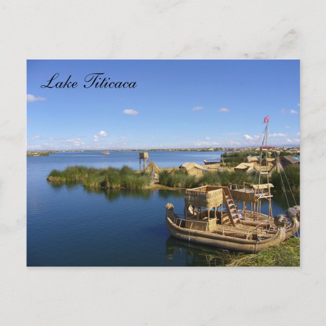 Postal botes titicaca (Anverso)