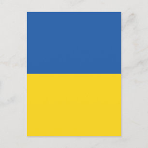 Postal Botón Bandera de Ucrania