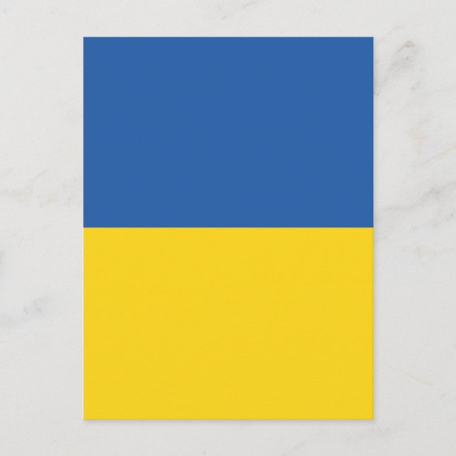 Postal Botón Bandera de Ucrania (Anverso)