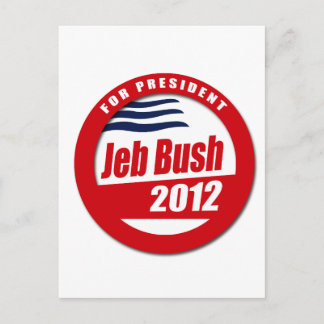 Postal botón Jeb Bush 2012