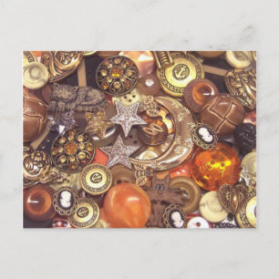 Postal Botones de ámbar celestes